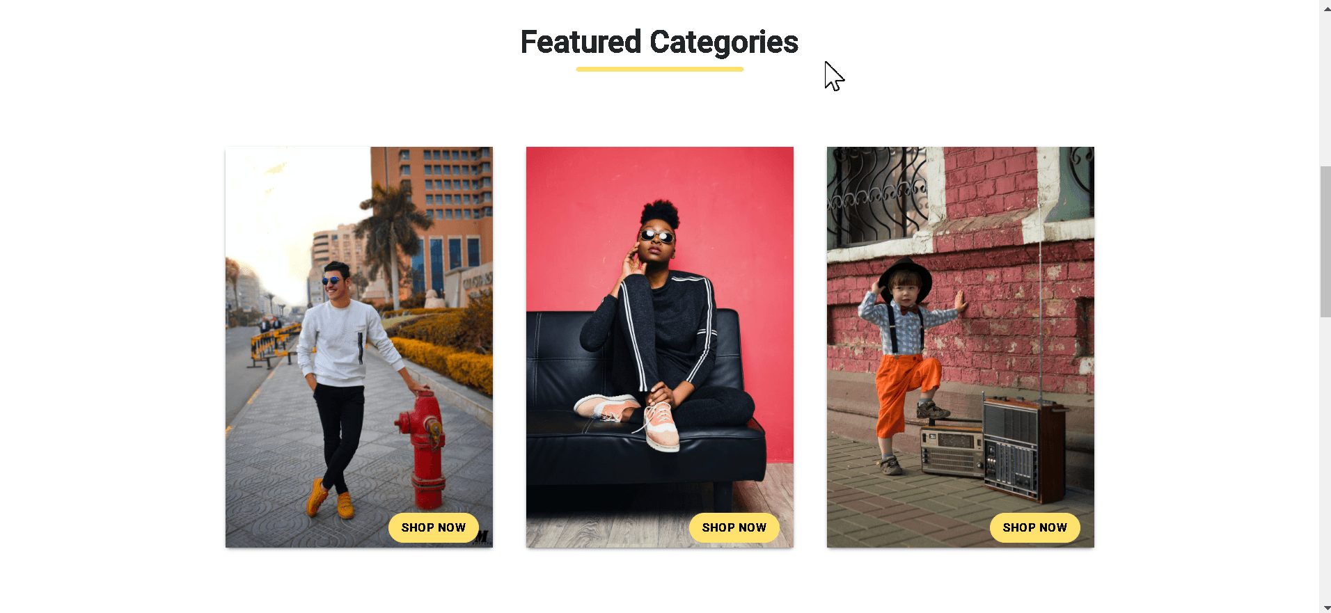 Screenshot of WearHouse